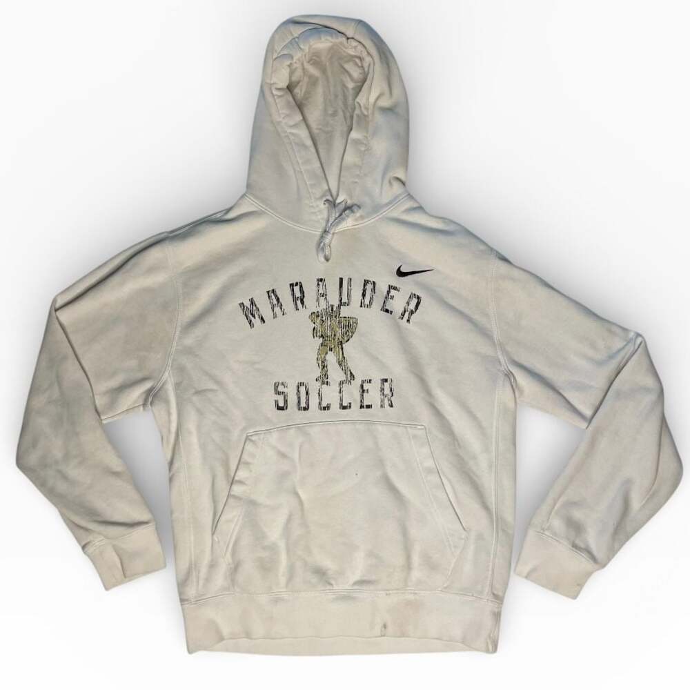 Nike Marauder Soccer Pullover Hoodie Cream White Men’s Small S